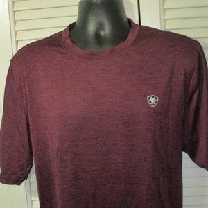 Ariat Tek Heat Series Graphic Eagle Maroon T-Shirt L
